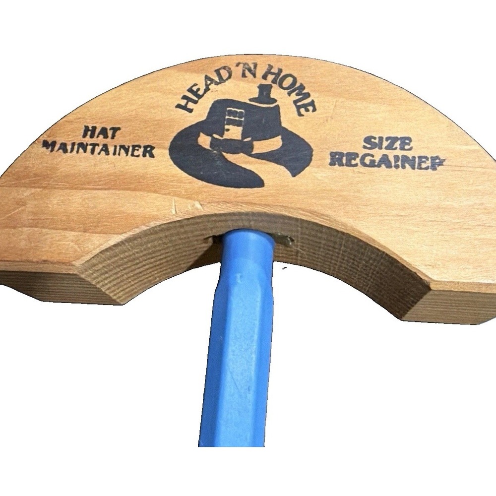 Vintage Head N' Home Hat Jack Wood Stretcher Discontinued Collectible Unused